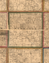 Newburgh, Illinois 1860 Old Town Map Custom Print - Pike Co.