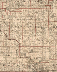 Farm Ridge, Illinois 1895 Old Town Map Custom Print - LaSalle Co.