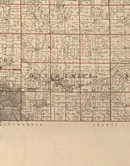 Otter Creek, Illinois 1895 Old Town Map Custom Print - LaSalle Co.