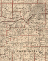 South Ottawa, Illinois 1895 Old Town Map Custom Print - LaSalle Co.