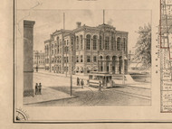 LaSalle Co Courthouse - LaSalle Co., Illinois 1895 Old Town Map Custom Print - LaSalle Co.