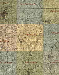 Freeburg, Illinois 1899 Old Town Map Custom Print - St. Clair Co.