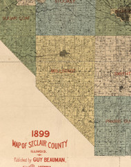 Millstadt, Illinois 1899 Old Town Map Custom Print - St. Clair Co.