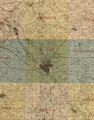 St Clair, Illinois 1899 Old Town Map Custom Print - St. Clair Co.