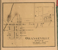 Orangeville Village - Stephenson Co., Illinois 1859 Old Town Map Custom Print - Stephenson Co.