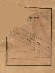 Rock Grove Village - Stephenson Co., Illinois 1859 Old Town Map Custom Print - Stephenson Co.