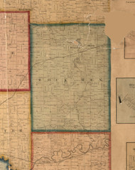 Rock Run Village - Stephenson Co., Illinois 1859 Old Town Map Custom Print - Stephenson Co.