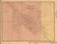 Lena Village - Stephenson Co., Illinois 1859 Old Town Map Custom Print - Stephenson Co.