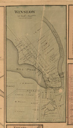 Winslow Village - Stephenson Co., Illinois 1859 Old Town Map Custom Print - Stephenson Co.