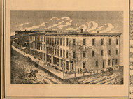 Bank Block - Stephenson Co., Illinois 1859 Old Town Map Custom Print - Stephenson Co.