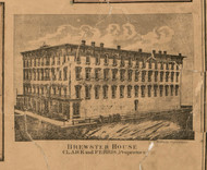 Brewster House - Stephenson Co., Illinois 1859 Old Town Map Custom Print - Stephenson Co.