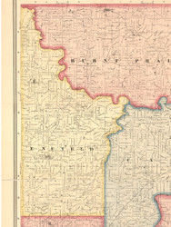 Enfield, Illinois 1871 Old Town Map Custom Print - White Co.