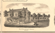 AR Shannon Store & Residence Carmi - White Co., Illinois 1871 Old Town Map Custom Print - White Co.