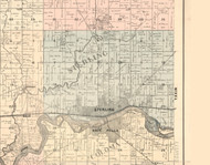 Sterling, Illinois 1896 Old Town Map Custom Print - Whiteside Co.