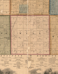 Will, Illinois 1862 Old Town Map Custom Print - Will Co.