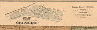 Grinton Village - Will Co., Illinois 1862 Old Town Map Custom Print - Will Co.