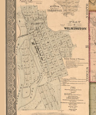 Wilmington Village - Will Co., Illinois 1862 Old Town Map Custom Print - Will Co.