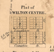 Wilton Village - Will Co., Illinois 1862 Old Town Map Custom Print - Will Co.