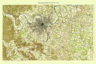 Nashville 1932 - Custom USGS Old Topo Map - Tennessee