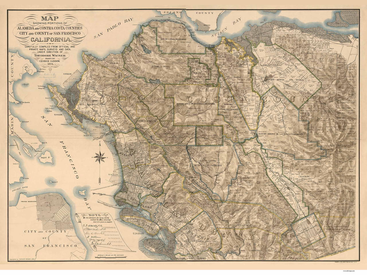 Maps Book CD California 1876 Atlas of the City & County of San Francisco 