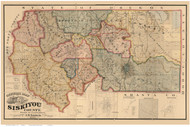 Siskiyou County California 1887 - Old Map Reprint