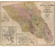 Sonoma County California 1900 - Old Map Reprint