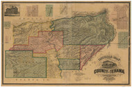 Tehama County California 1878 - Old Map Reprint