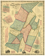 Blair County Pennsylvania 1859 - Old Map Reprint