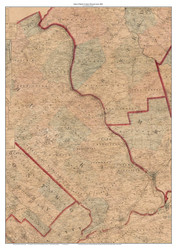 Bucks County Pennsylvania 1860 - Old Map Reprint