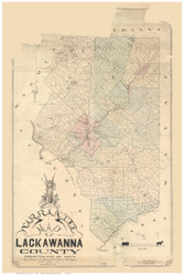 Lackawanna County Pennsylvania 1879 - Old Map Reprint