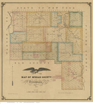 McKean County Pennsylvania 1857 - Old Map Reprint