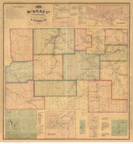 McKean County Pennsylvania 1871 Copy 1 - Old Map Reprint