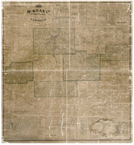 McKean County Pennsylvania 1871 Copy 2  - Old Map Reprint
