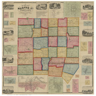 Mercer County Pennsylvania 1860 - Old Map Reprint