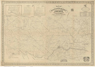 Montgomery County Pennsylvania 1849 - Old Map Reprint