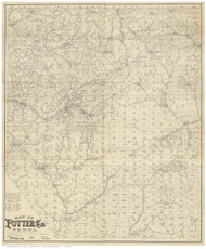 Potter County Pennsylvania 1893 - Old Map Reprint