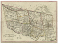 Schuylkill County Pennsylvania 1830 Copy 1 - Old Map Reprint