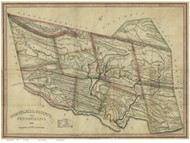 Schuylkill County Pennsylvania 1830 Copy 2 - Old Map Reprint