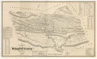 Schuylkill County Pennsylvania 1855 - Old Map Reprint