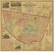 Sullivan County Pennsylvania 1872 - Old Map Reprint