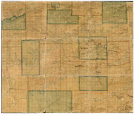 Tioga County Pennsylvania ca 1862 - Old Map Reprint