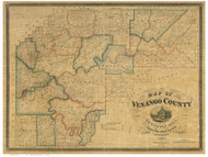 Venango County Pennsylvania 1857 - Old Map Reprint