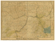 Warren County Pennsylvania 1900 - Old Map Reprint