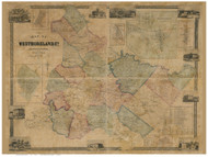 Westmoreland County Pennsylvania 1857 - Old Map Reprint