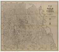 Polk County Florida 1883 - Old Map Reprint