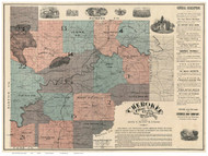 Cherokee County 1895 Georgia - Old Map Reprint