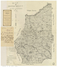 Coffee County 1891 Georgia - Old Map Reprint