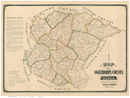 Oglethorpe County 1894 Georgia - Old Map Reprint