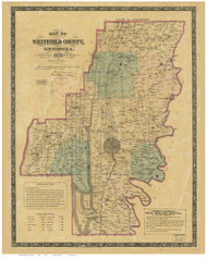 Whitfield County 1879 Georgia - Old Map Reprint