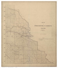 Shoshone County Idaho 1907 - Old Map Reprint